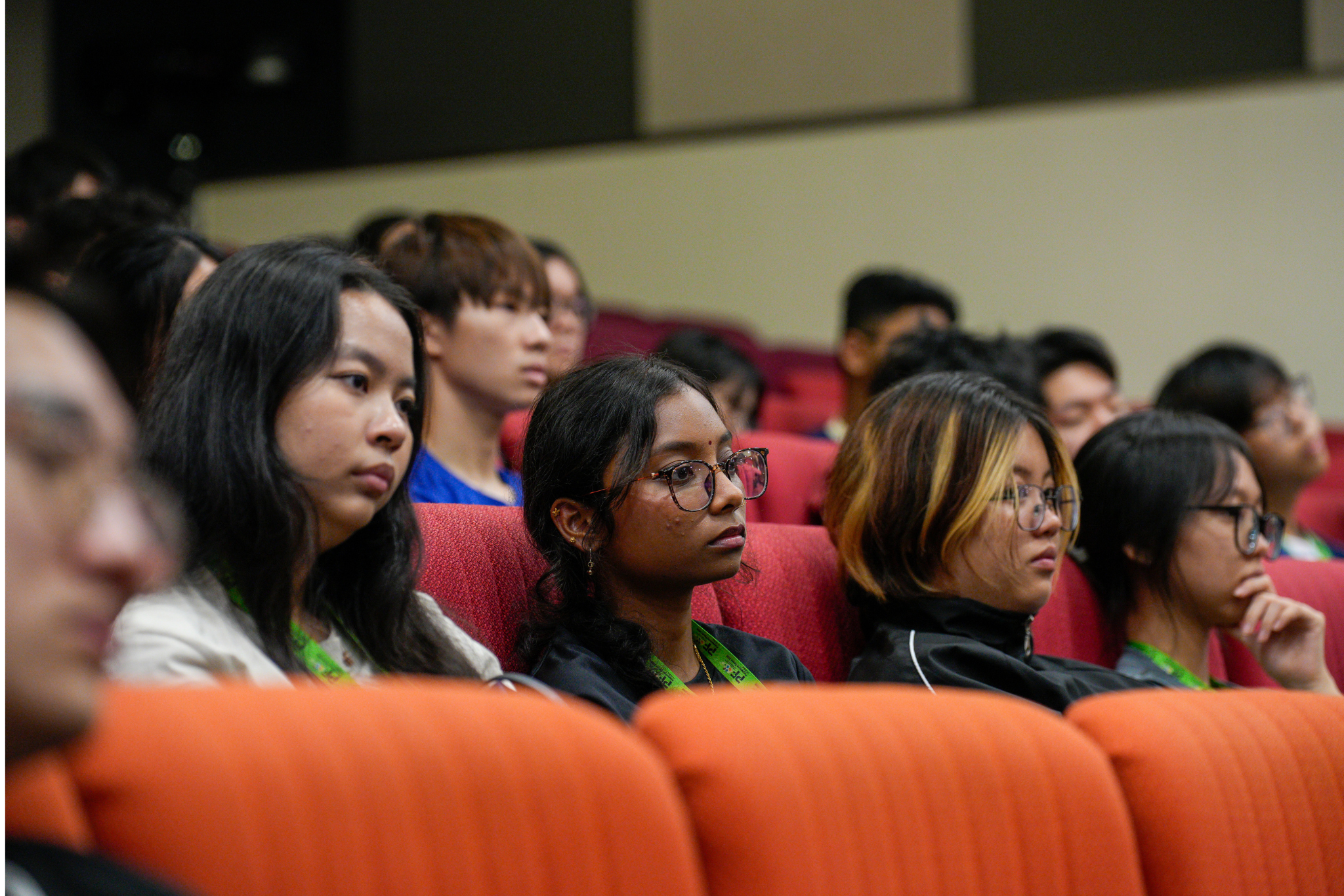 Student delegates attend the ST4 panel dialogue on living sustainably to protect the future at Polytechnic Forum 2026.